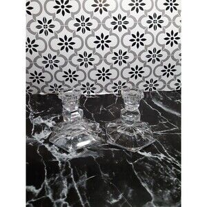 Two Towle 24% lead crystal Austria candle holders